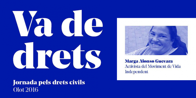 Marga Alonso en la jornada "Va de drets"